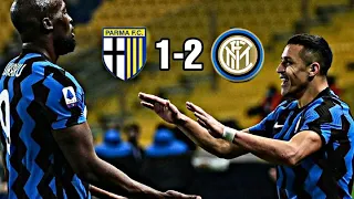 parma vs intermilan (1-2) highlight &goals || alexis sanchez