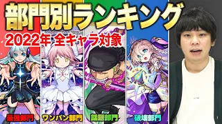 【モンスト】しろ的！部門別に紹介する2022年キャラランキング【しろ】