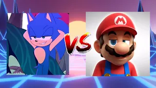 Sonic VS Mario | Zero Two Dodging meme