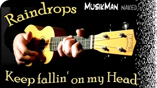 RAINDROPS KEEP FALLIN' ON MY HEAD ☔ ( B.J. Thomas ) / UKULELE Cover / MusikMan ИΑКΕÐ N°030