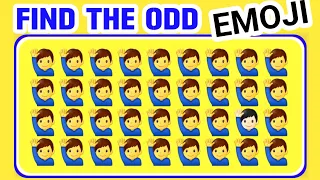 10 puzzles for GENIUS | Find the ODD One Out  🍟Can You Find The ODD Emoji👍Emoji Quiz #07