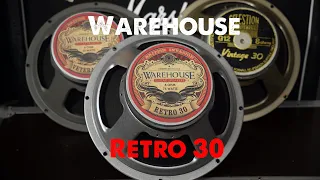 WGS Retro 30 vs Vintage 30 & Veteran 30 / Celestion vs. Warehouse Guitar Speakers