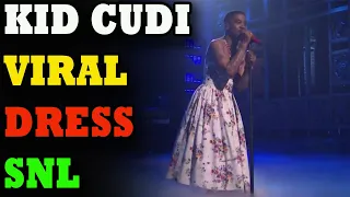 SNL Live : Kid Cudi rocks a dress for 'SNL' musical performance in apparent Kurt Cobain tribute |