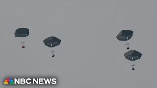 Jordanian army airdrops aid across Gaza