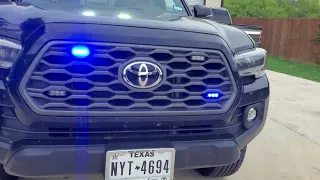 ILMODS - 2020 Toyota Tacoma with Feniex Industries Warning Lights, Blue/Amber Construction Work