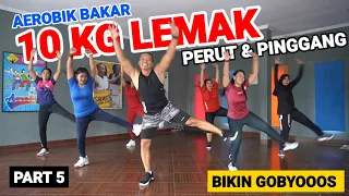 10 KG LEMAK PERUT & PINGGANG RONTOK | AEROBIK SUPER GOBYOSS