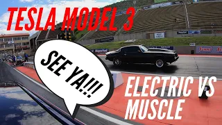 Tesla M3P SMOKES Sick Camaro | MUSCLE VS ELECTRIC