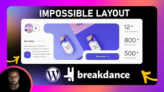 Modern layout with inverted border radius and text wrap in Breakdance Website Builder for WordPress