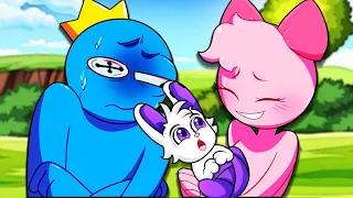 ME CONVIERTO EN EL HIJO DE BLUE Y PINK 😱👶CAPITAN WINKI ES ADOPTADO POR RAINBOW FRIENDS