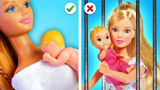 Babá BARBIE vs Babá da PRISÃO! Babá Boa VS Má por Kaboom Zoom!