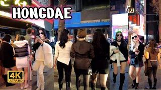 [4K] 홍대클럽 미인이 너무 많네🔥🔥🔥Seoul of korea, nightlife, hongdae night walk, 4k walk korea😎😎