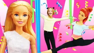 Видео про куклы Барби: учим воздушную гимнастику. Игрушки и игры для девочек