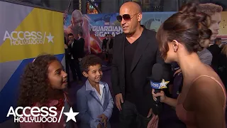 Vin Diesel's Kids Steal The Show At The 'Guardians Of The Galaxy Vol. 2' Premiere!