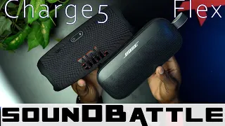 Bose SoundLink Flex vs JBL Charge 5 Binaural Sound Samples