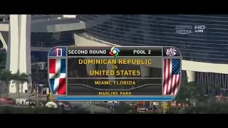 WORLD BASEBALL CLASSIC 2013 3/14/13 DOMINICAN REPUBLIC VS UNITED STATES