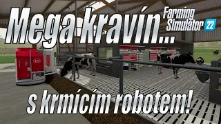 🐮 Mega kravín s krmícím🤖robotem! - Farming Simulator 22 (4K)