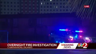 4 rescued from fire at abandoned Orlando hotel