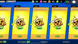 😍MORE FREE LEGENDARY DROP!!!🎁🎁🎁|GIFTS Brawl Stars🍀✅