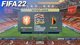 FIFA 22 - Netherlands vs. Belgium | Nations League