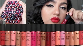 NYX Soft Matte Lip Cream Swatches! | DollStation