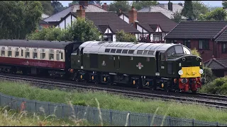 Class 40 No. 40013 on 1Z40 Preston - Crewe 'Welsh Marches Whistler' on 08.06.22 - HD