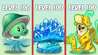 All Plants Level 100 Vs 5 Raincoat Zombies Level 30 - PvZ 2 Challenge