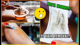 HOW TO DIY SUGAR WAX AT HOME- BEST HAIR REMOVAL EVER!