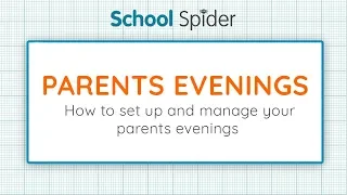Setting up a Parents Evening Tutorial