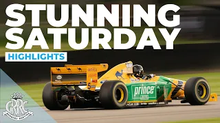 Goodwood 79MM Saturday full highlights | V10 F1 cars, BTCC racing battle, Group C Porsche + more