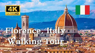 Florence in Summer, Italy - Virtual Walking Tour - [Journey Of Discovery 4K]