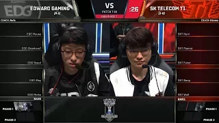 EDG vs SKT - Worlds 2017 Group Stage Day 2 - Edward Gaming vs SK Telecom T1