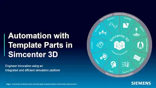 Automating Simulation Model Creation with Template Parts and Selection Recipes in Simcenter 3D