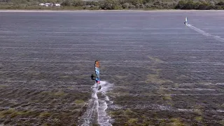 SaltyNic windsurfing - Albany flatwater cruising