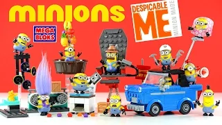 Mega Bloks Minions Motor Mischief Chair-O-Matic Mailroom Mania Copy Chaos & Jelly Jiggle