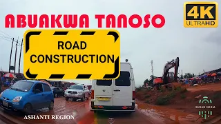 Abuakwa Tanoso Road Construction Project on the Sunyani Kumasi Road 4K Ashanti Region Ghana