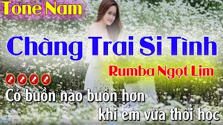 Chàng Trai Si Tình - Có Buồn Nào Buồn Hơn - Karaoke Nhạc Sống Rumba Tone Nam - Ngọc Sơn Karaoke HD
