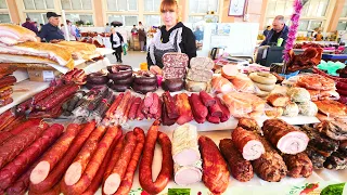 Ukrainian STREET FOOD in Odessa's OLDEST & LARGEST MARKET | Odessa, Ukraine