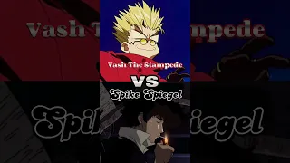 Vash the stampede vs Spike Spiegel #anime #trigun #cowboybebop