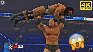 WWE 2K23 - Drew Mcintyre vs.Goldberg - Wwe United States Championship  Match at Smackdown |PC [4K60]