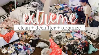 PT. 3 | Extreme Clean Declutter & Organize | Big Mess | Clutter Cleaning Motivation | Clean With Me!
