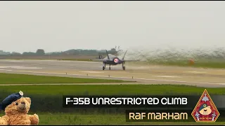 RARE? NEVER SEEN THIS BEFORE AT RAF MARHAM • F-35B UNRESTRICTED CLIMB 28.09.23