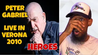 PERFECTION! Peter Gabriel - Heroes (LIVE in Verona 2010) | Reaction