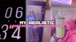 GRWM: My Realistic 6AM Highschool Morning Routine as a freshman | Ericka Valencia