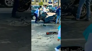 T-Max accident 💔#shorts #tiktok #cars #scooter #bike #accidentnews #algerie #australia