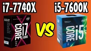 💥i7-7740X Vs i5-7600K🔥Benchmarks + Gaming Test! 🎮 [4K]