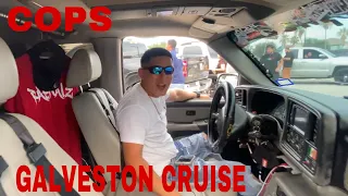 GALVESTON TX TRUCK CRUISE/MEET !VLOG! (COPS) @esptias vlog