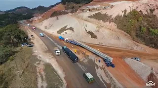 MONTAGEM DA MAIOR VIGA DE CONCRETO DO BRASIL