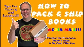 How to Package and Ship Books with Media Mail! Tips for Packing and Supplies! Thrift Books for Ebay!