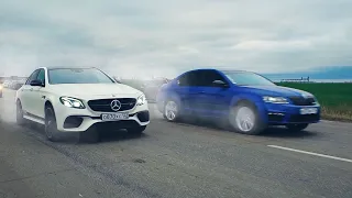 Купил SUBARU WRX STI! ГОНКА с быстрыми ШКОДА и E63s AMG