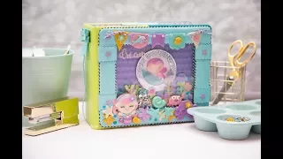 Pop-up scrap album Under the sea overview